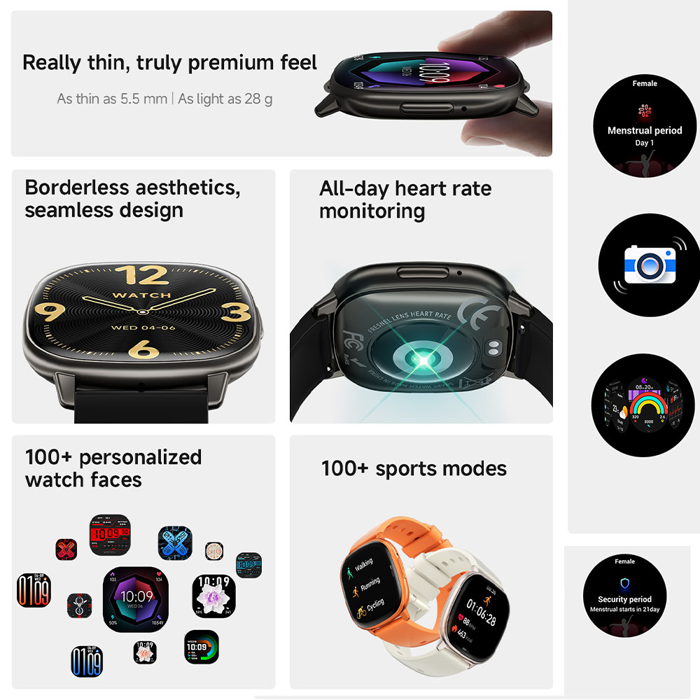 5.5mm Ultra Thin Smart Watch H - Smartwatch Face 评论和价格