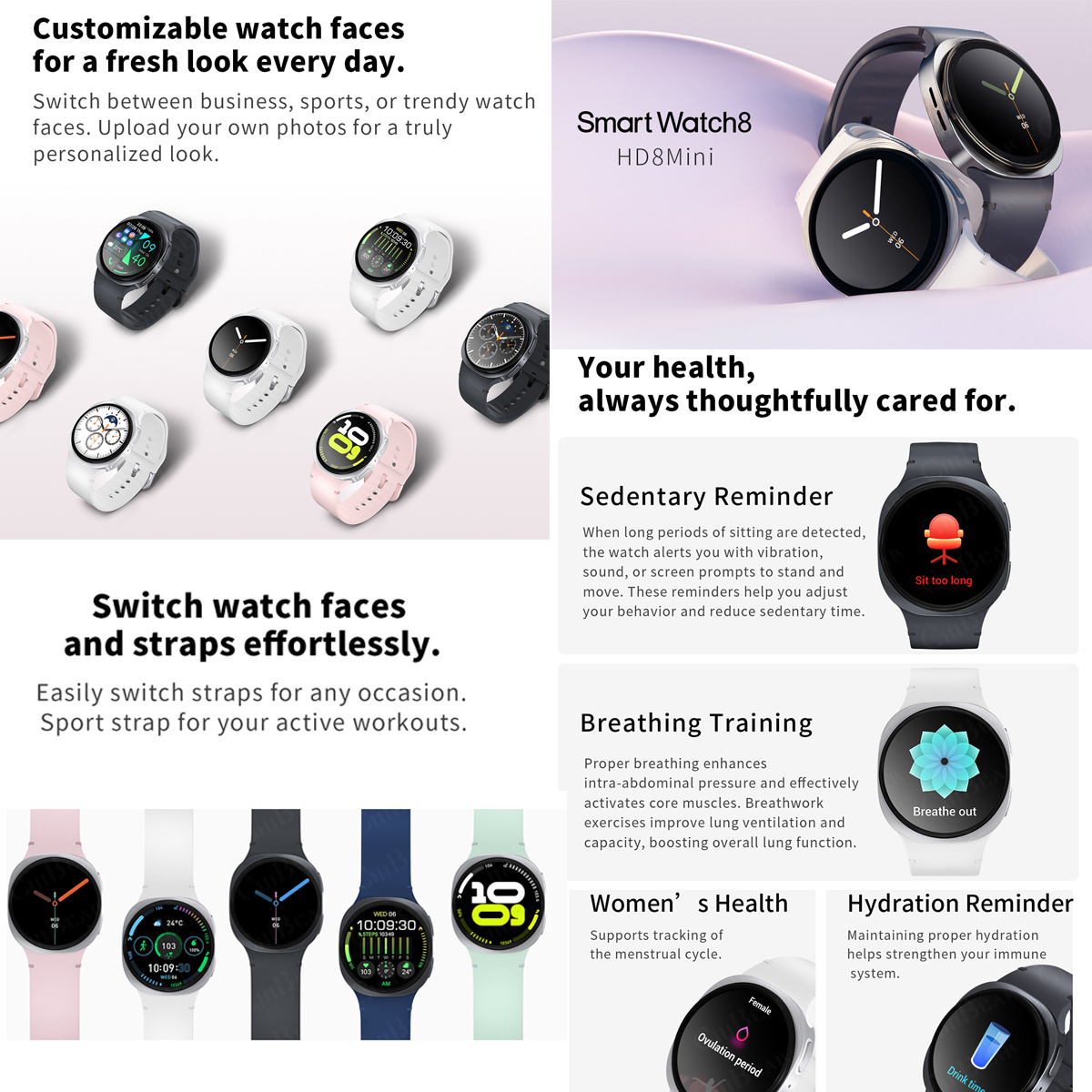 2026 New Watches 8 Mini GPS Tr - Smartwatch Face 评论和价格