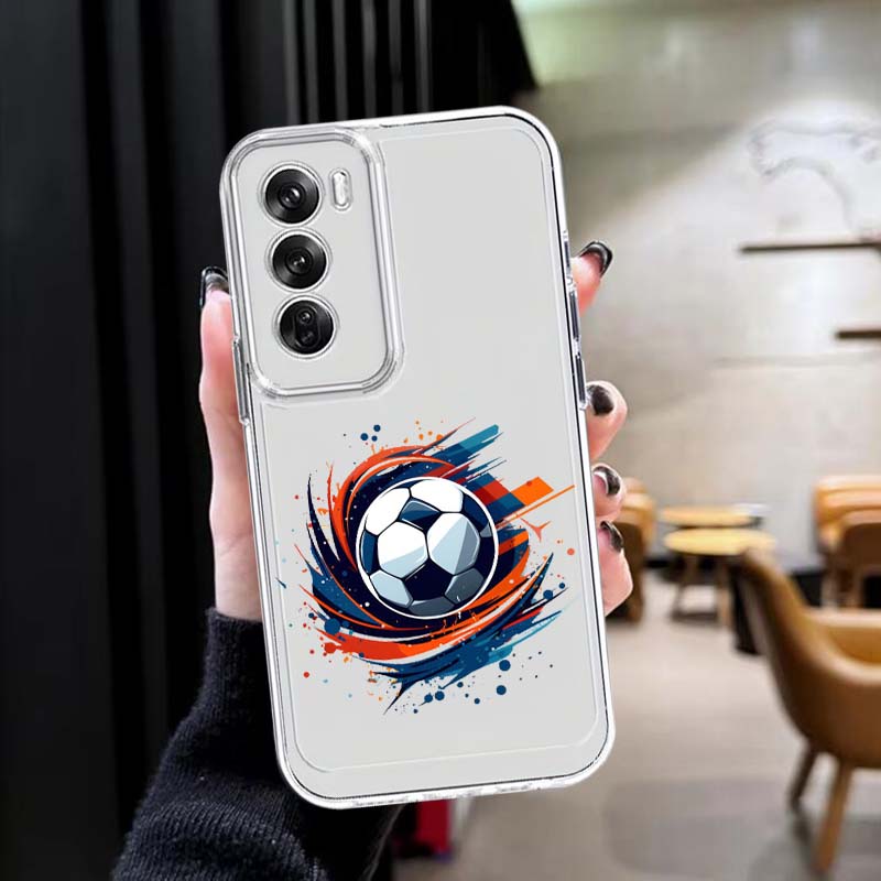 Football Art Pattern Phone Cas - Oppo A78 评论和价格