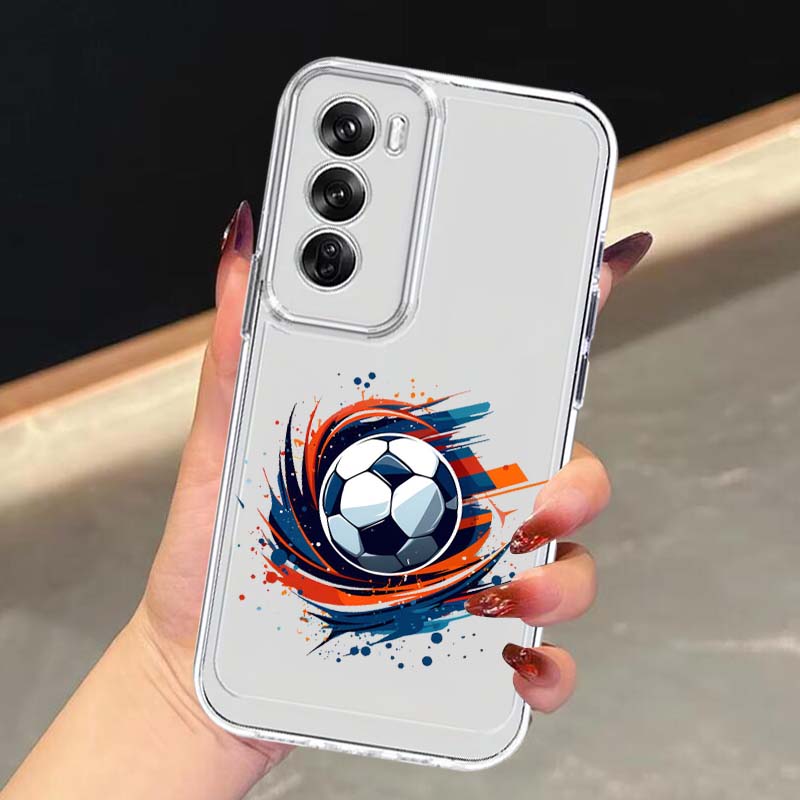 Football Art Pattern Phone Cas - Oppo A78 评论和价格