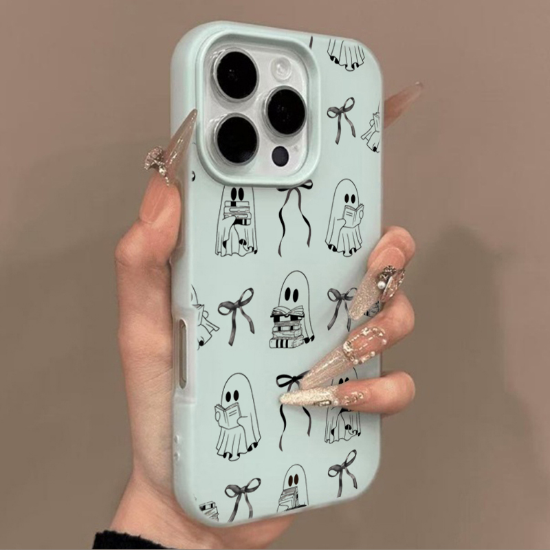Cute Halloween Book Ghost Bow  - Apple Iphone 15 评论和价格