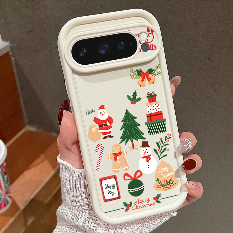 Happy Christmas Pattern Soft T - Google Pixel 8A 评论和价格